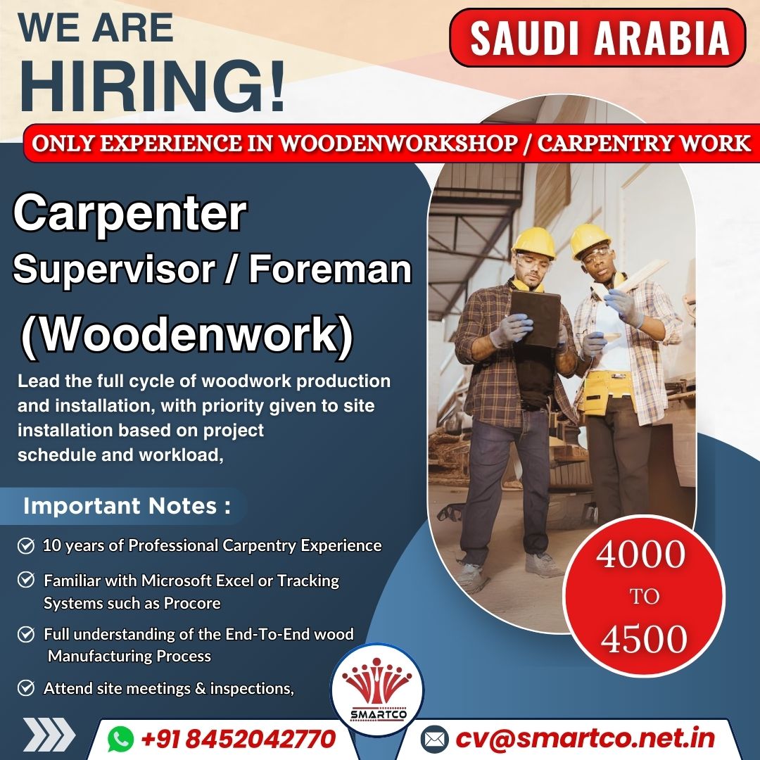 WE ARE HIRING! SAUDI ARABIA