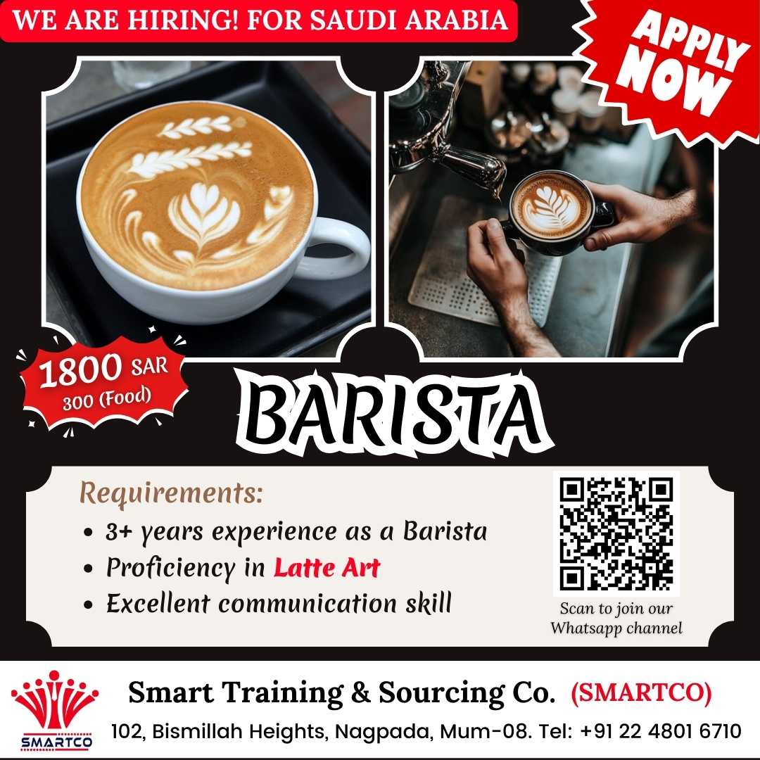 WE ARE HIRING! FOR SAUDI ARABIA
