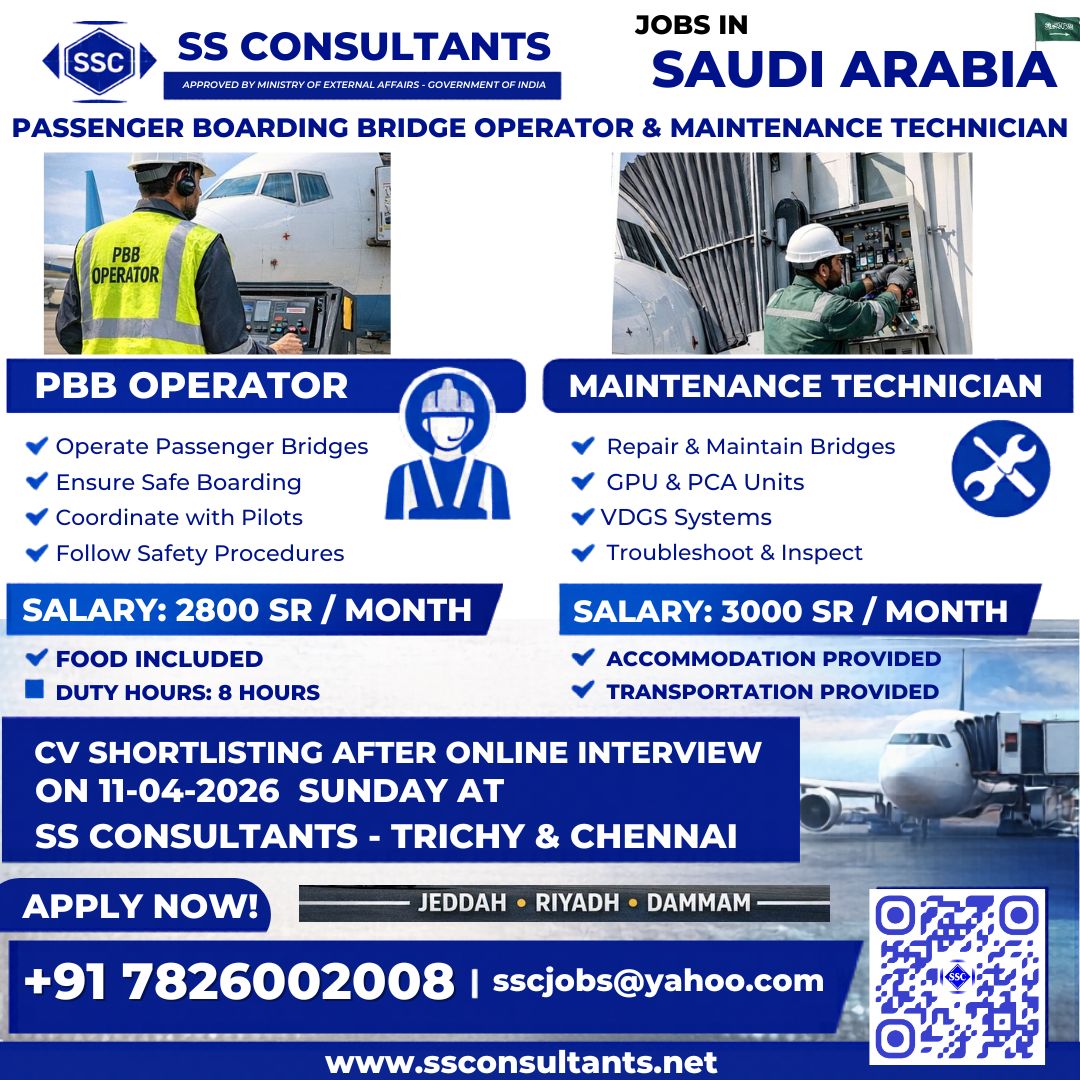 Saudi Arabia Airport Recruitment 2026 – Free Food, Accommodation, Apply Online