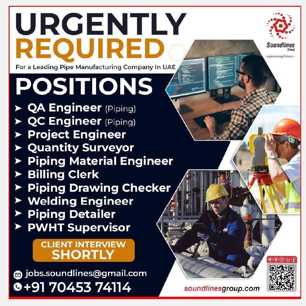Hiring for Manufacturing Co. UAE