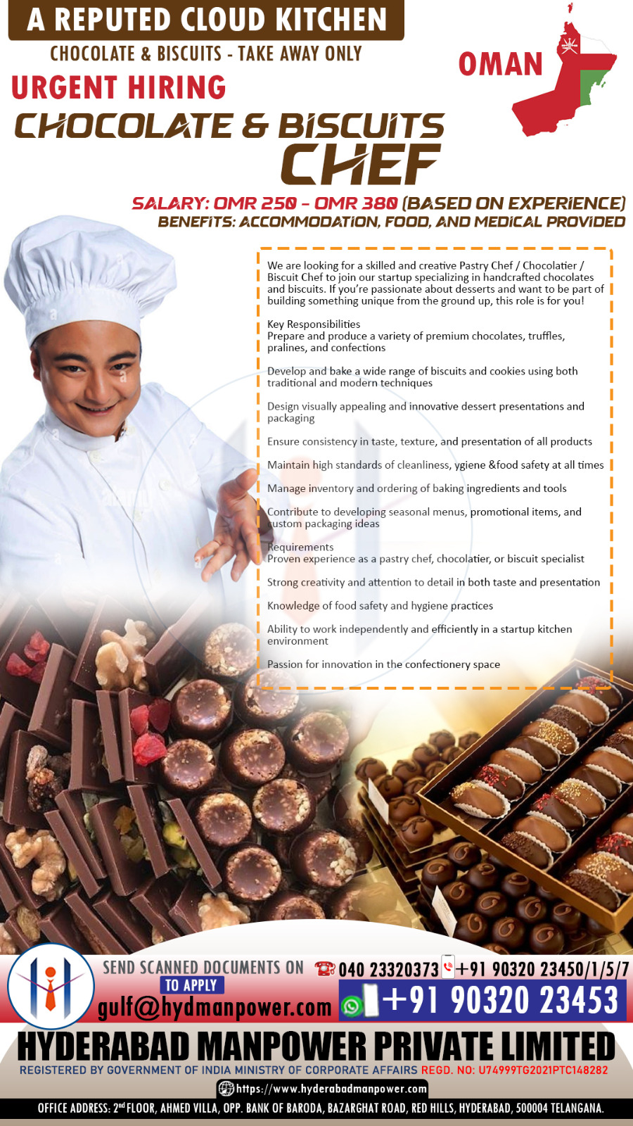 Urgent Hiring for A Reputed Cloud Kitchen - OMAN