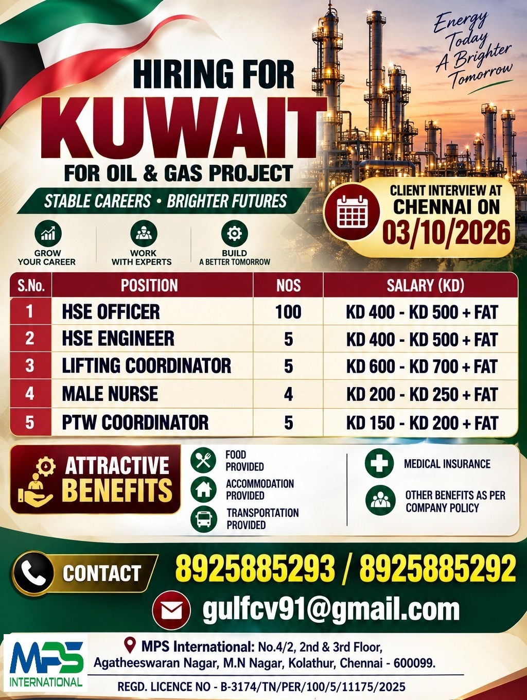 CLIENT INTERVIEW AT CHENNAI ON 03/10/2026