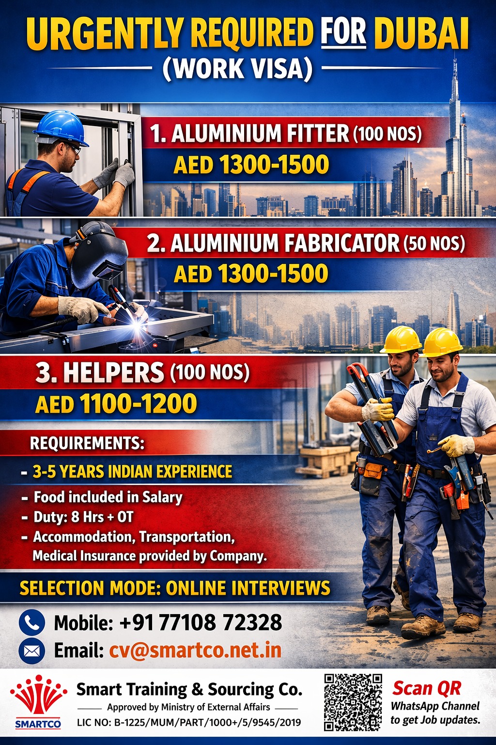 URGENTLY REQUIRED FOR DUBAI