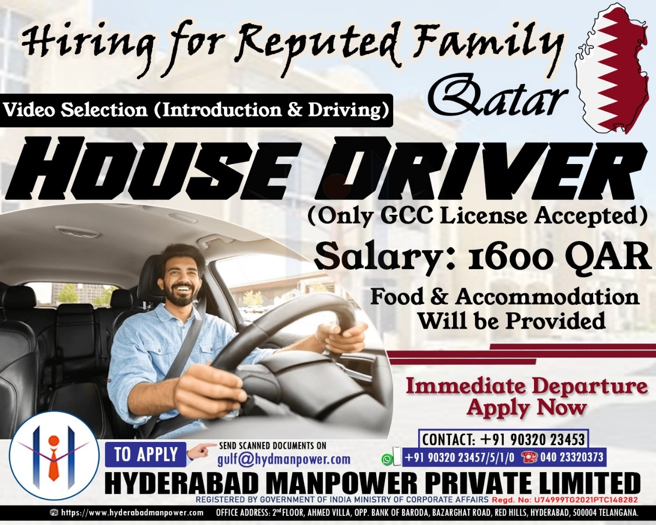 Urgent Hiring for A Reputed Family in QATAR