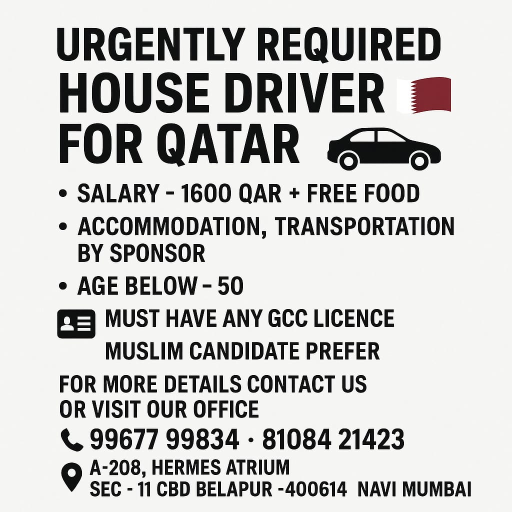 HIRING FOR QATAR 