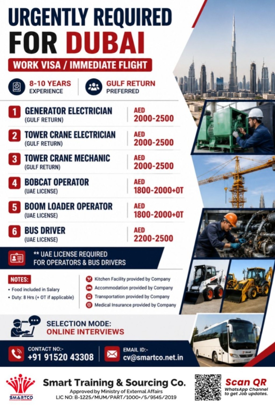 URGENTLY REQUIRED FOR DUBAI
