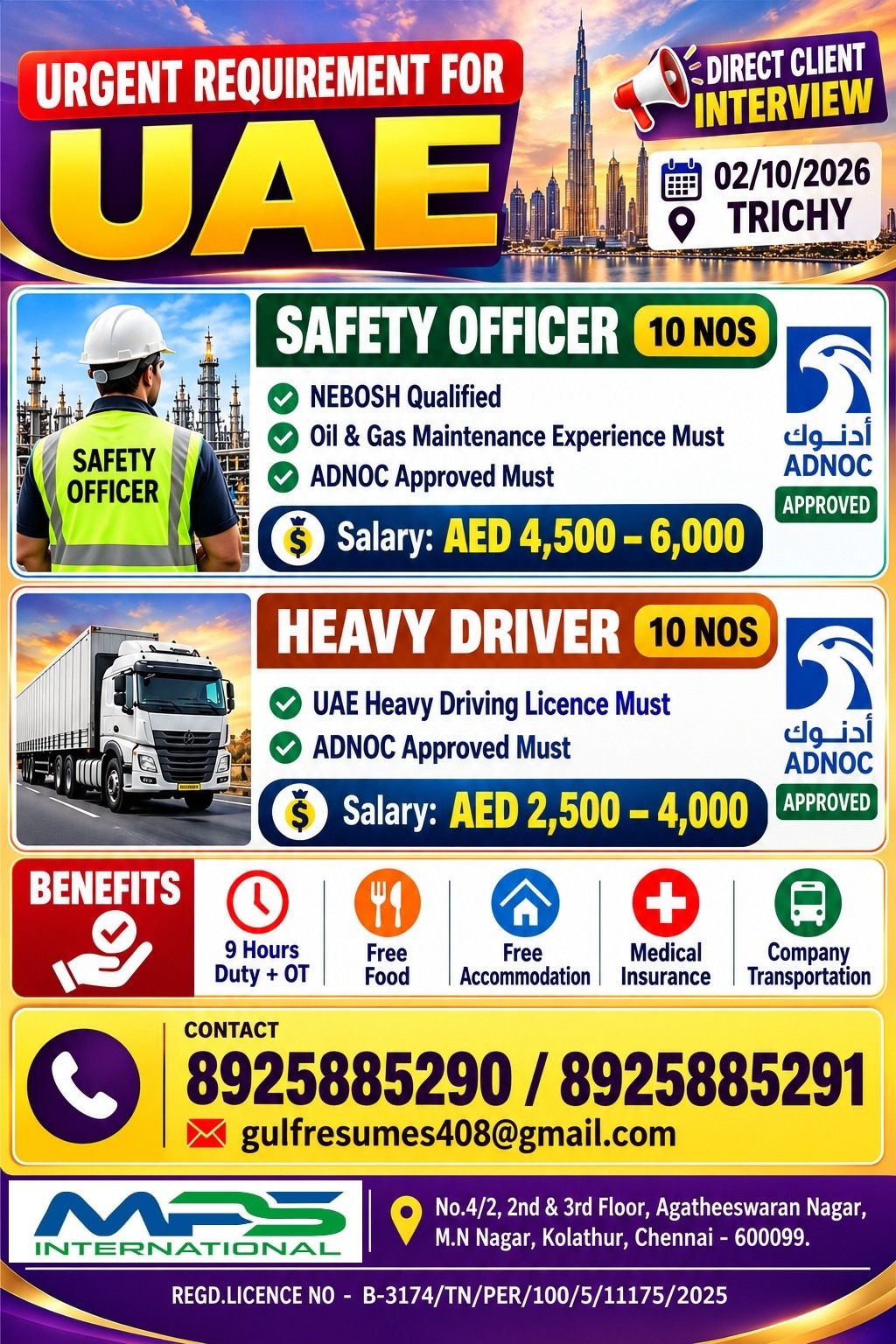 Direct client interview 02/10/2026 – Trichy