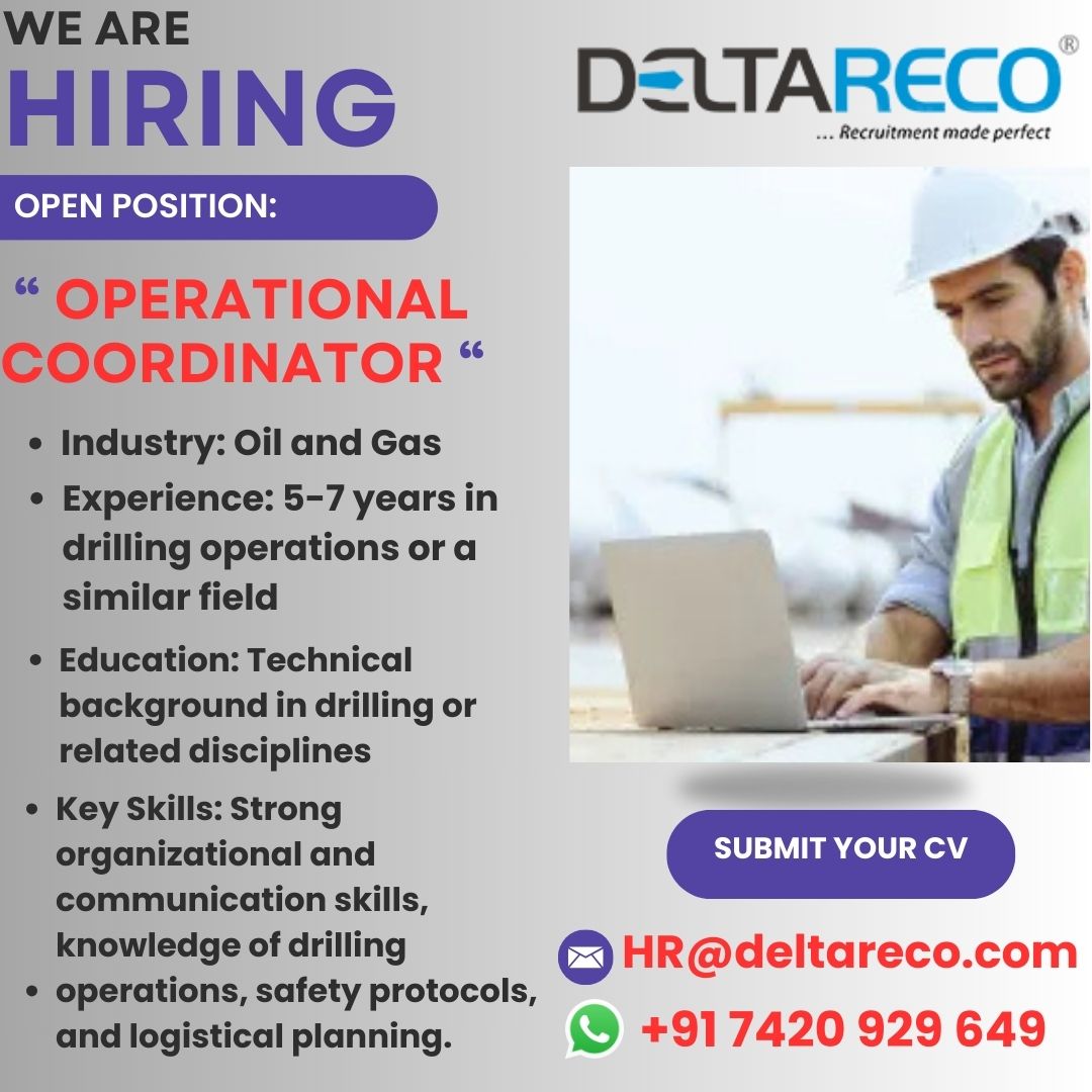 Hiring Operational Cordinator For Libya Location