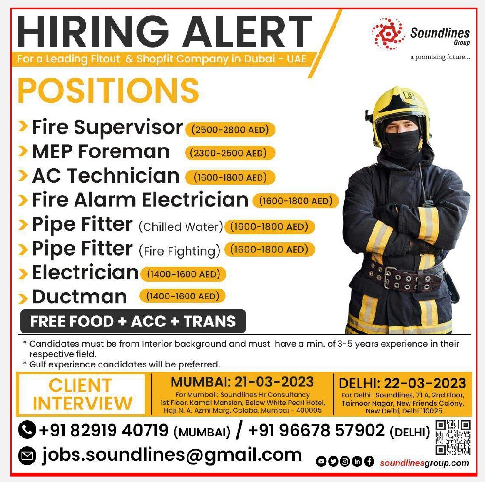 AC Technician & Electrician for UAE