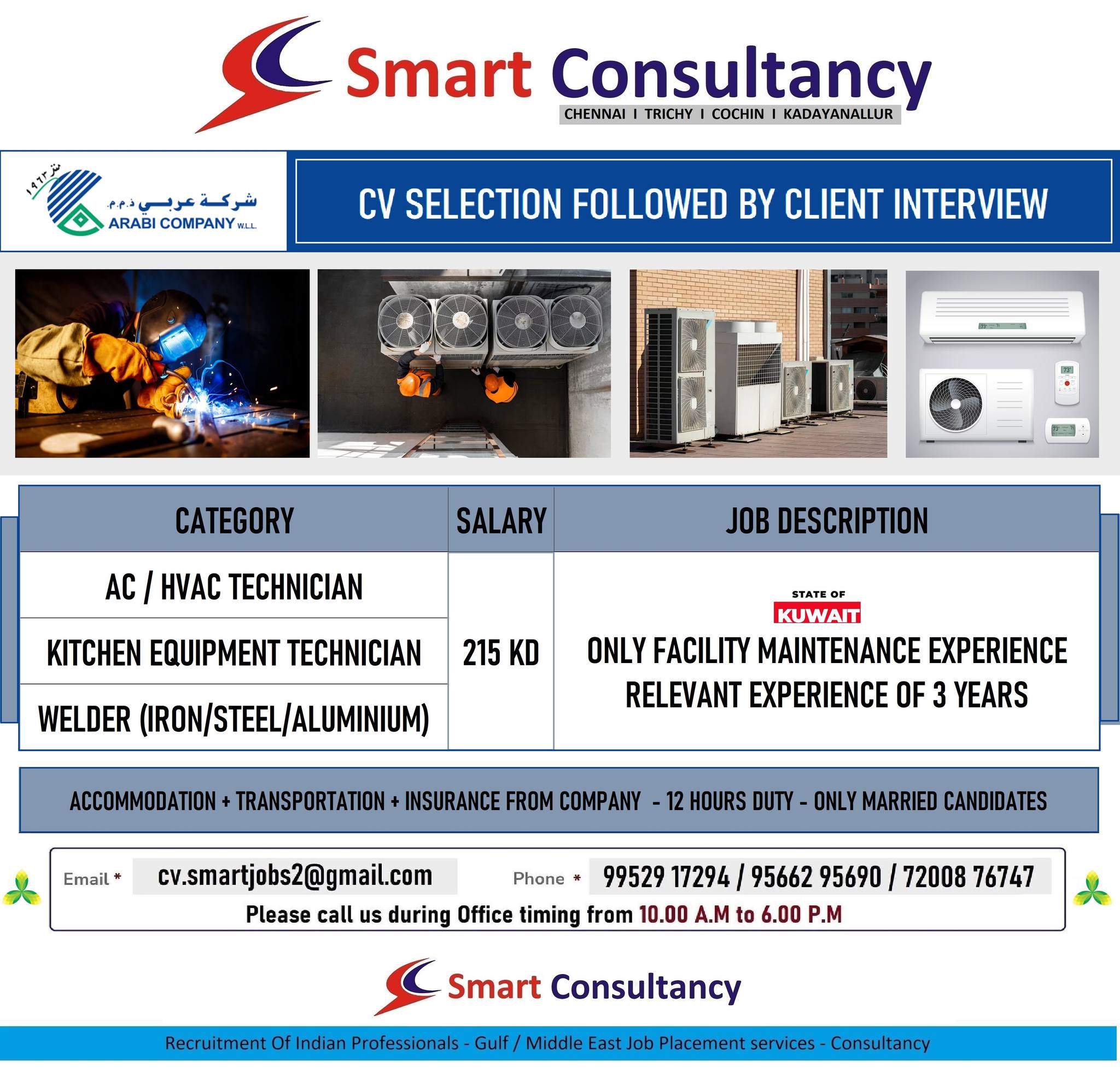 SELUH (KUWAIT) -CV SELECTION FOLLOWED BY CLIENT INTERVIEW
