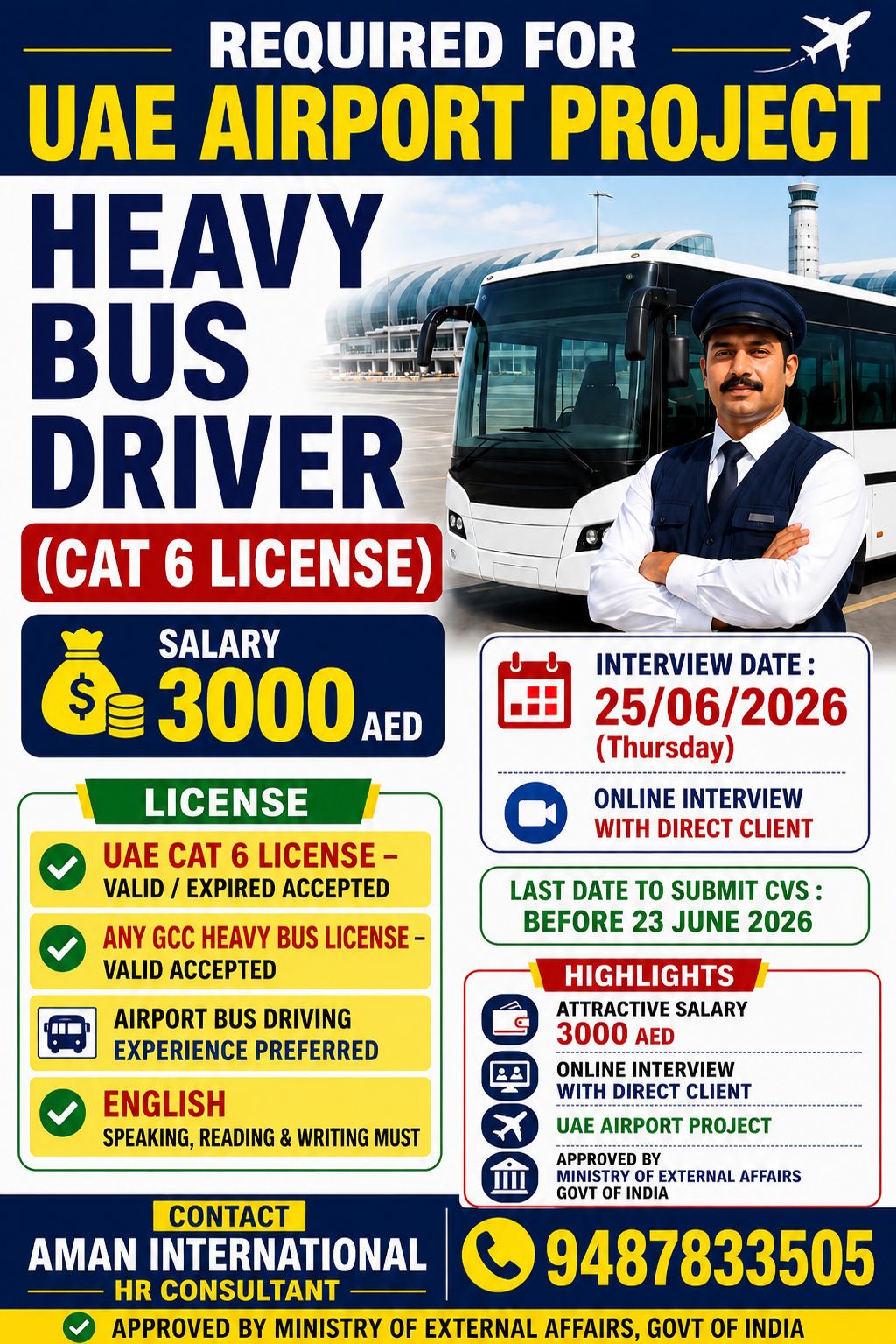 UAE Airport Project – Heavy Bus Driver