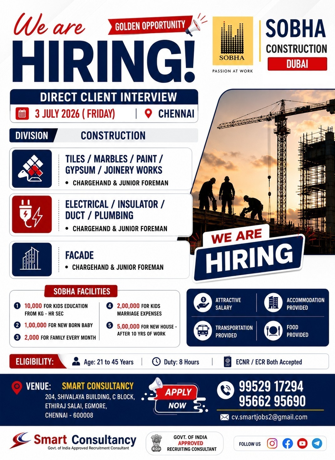 DIRECT CLIENT INTERVIEW TOMORROW - CHENNAI (SMART CONSULTANCY)