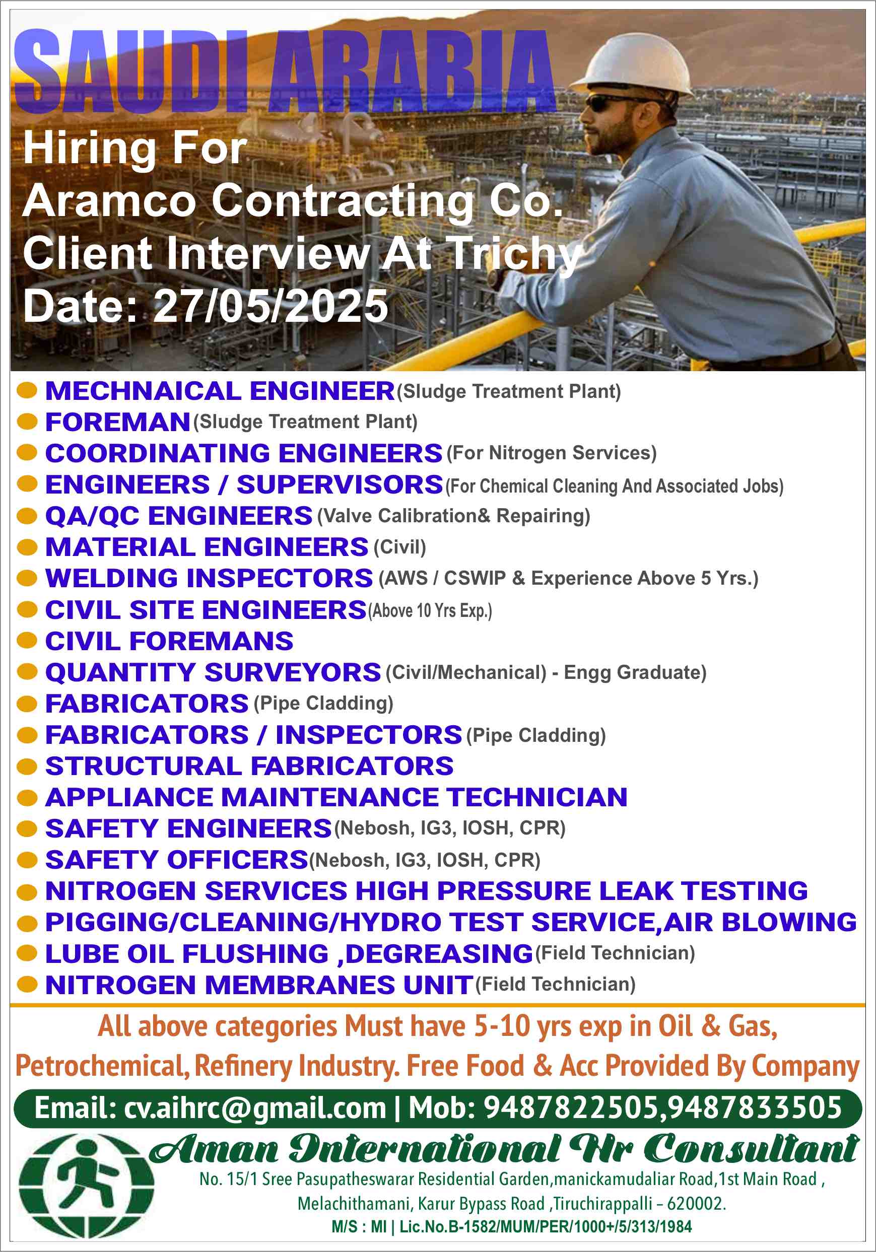 Final Client Interview @ Trichy On 27/05/2025  | Aramco Project 