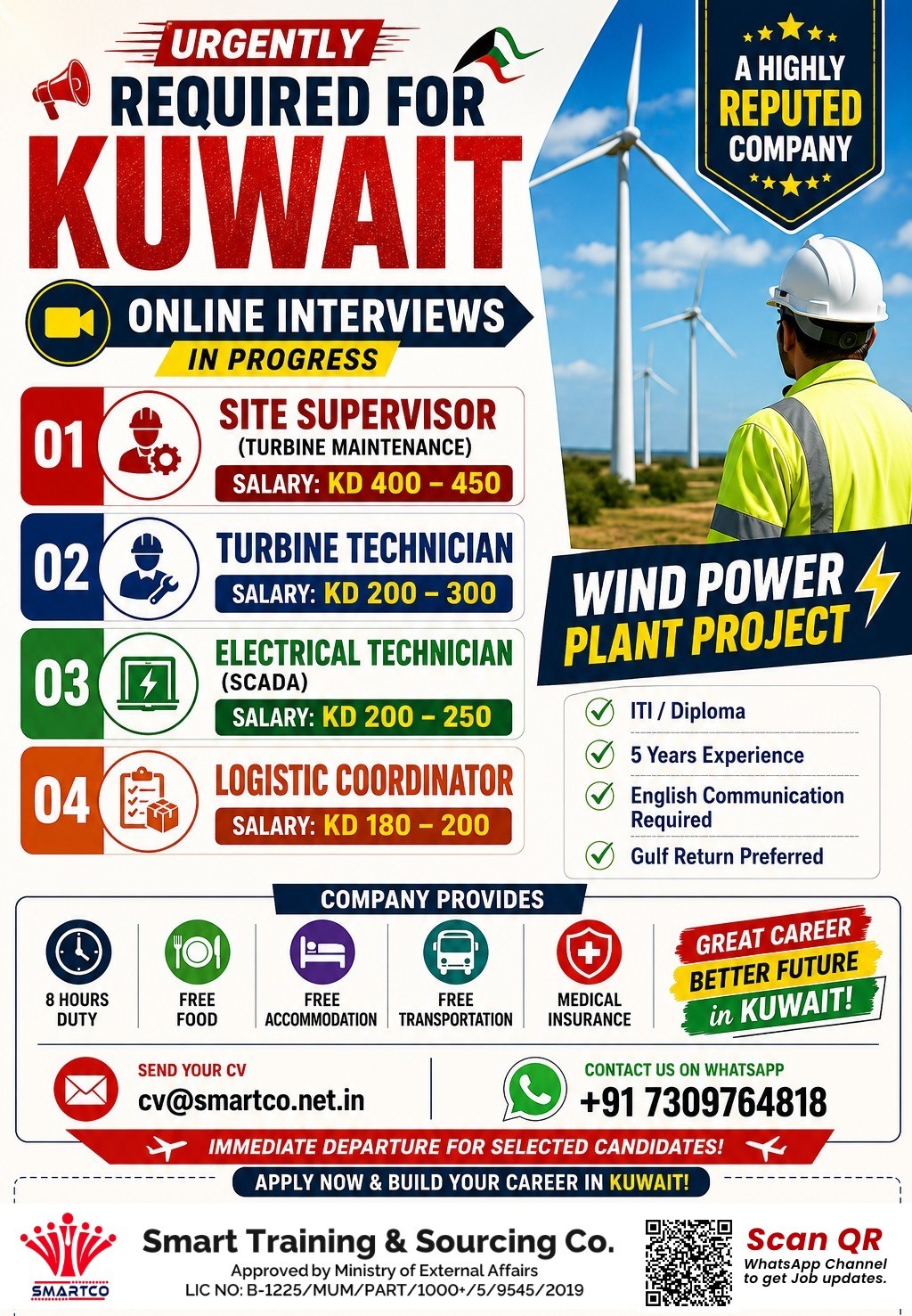 URGENTLY REQUIRED FOR KUWAIT