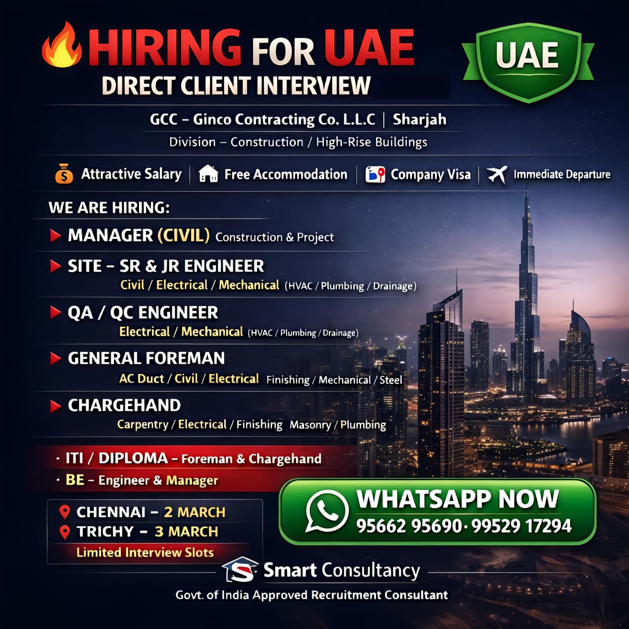 🔥 HIRING FOR UAE – DIRECT CLIENT INTERVIEW 🇦🇪