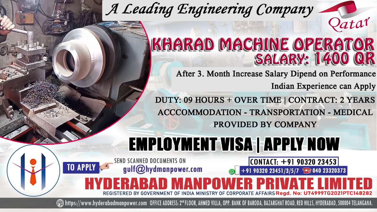 Urgent Hiring for A Leading Engineering Company of Qatar