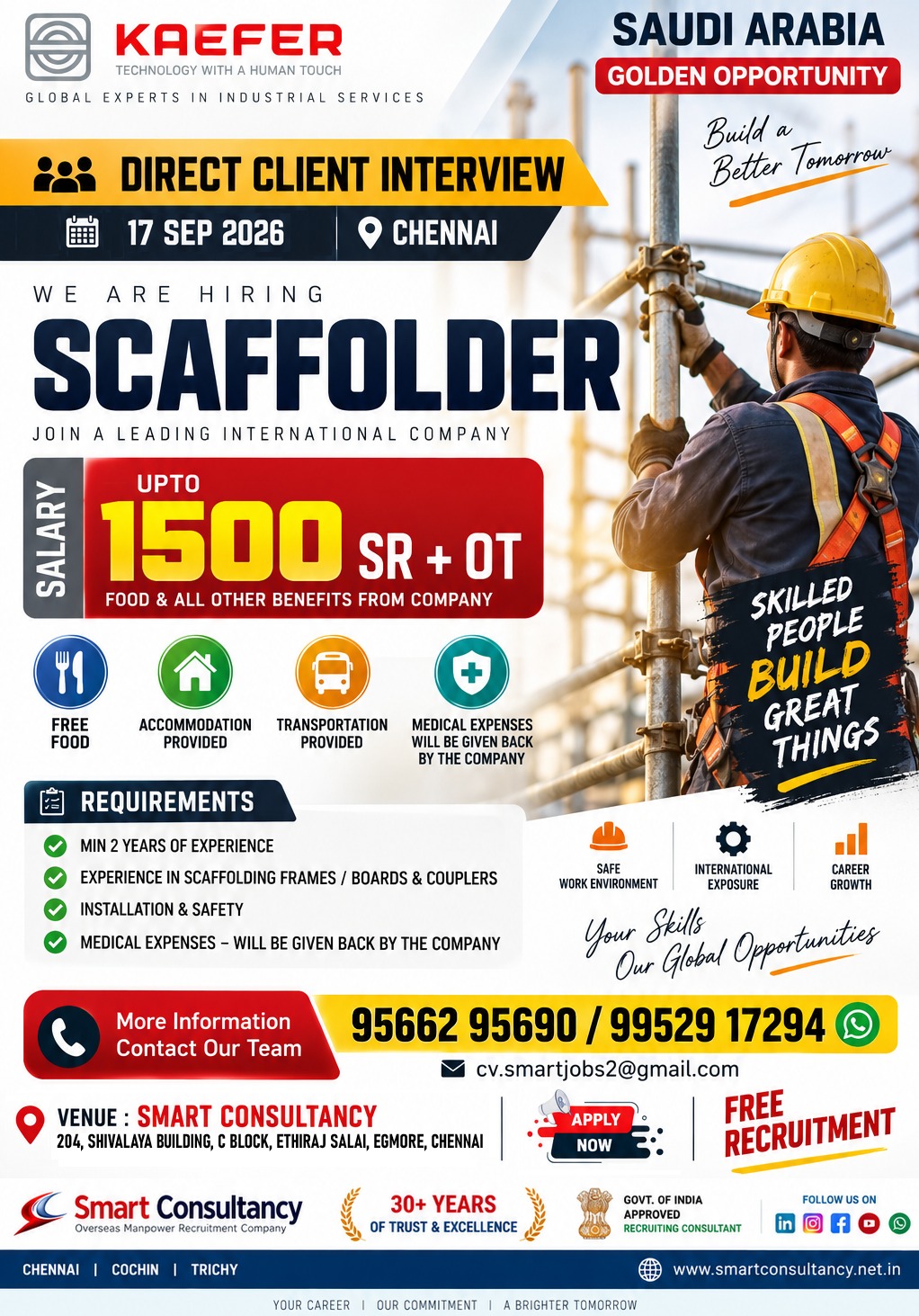 SAUDI ARABIA | SCAFFOLDER OPPORTUNITY