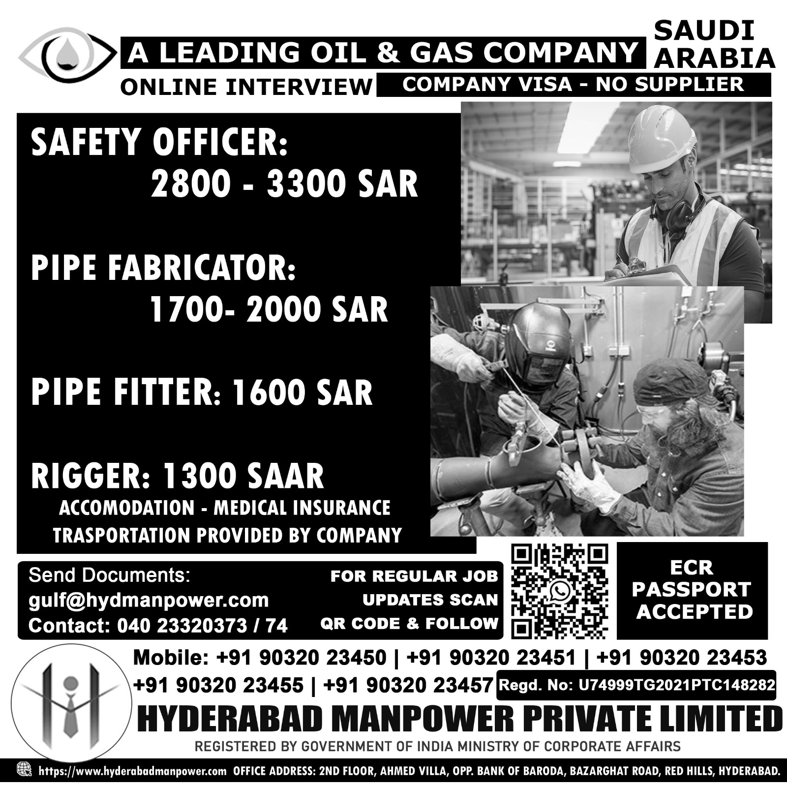 Urgent Hiring for A Leading Oil and Gas Company - Saudi Arabia