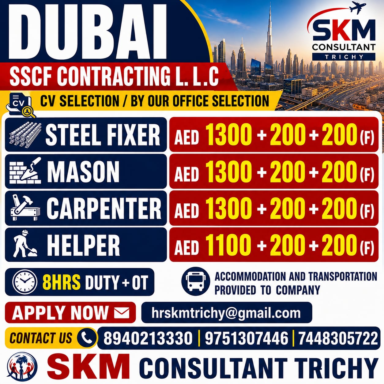URGENT REQUIREMENT - DUBAI