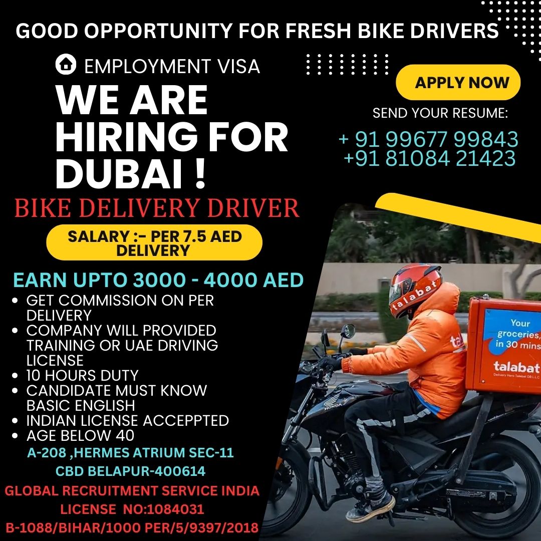 BIKE DELIVERY DRIVER