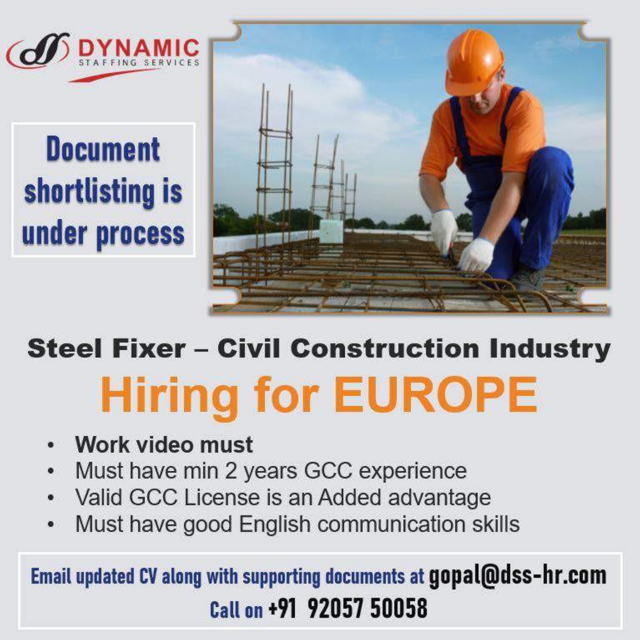 Hiring for Construction Europe