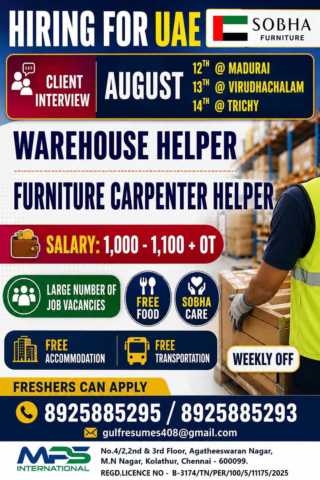 CLIENT INTERVIEW AUGUST 12TH @ MADURAI 13TH @ VIRUDHACHALAM 14TH @ TRICHY