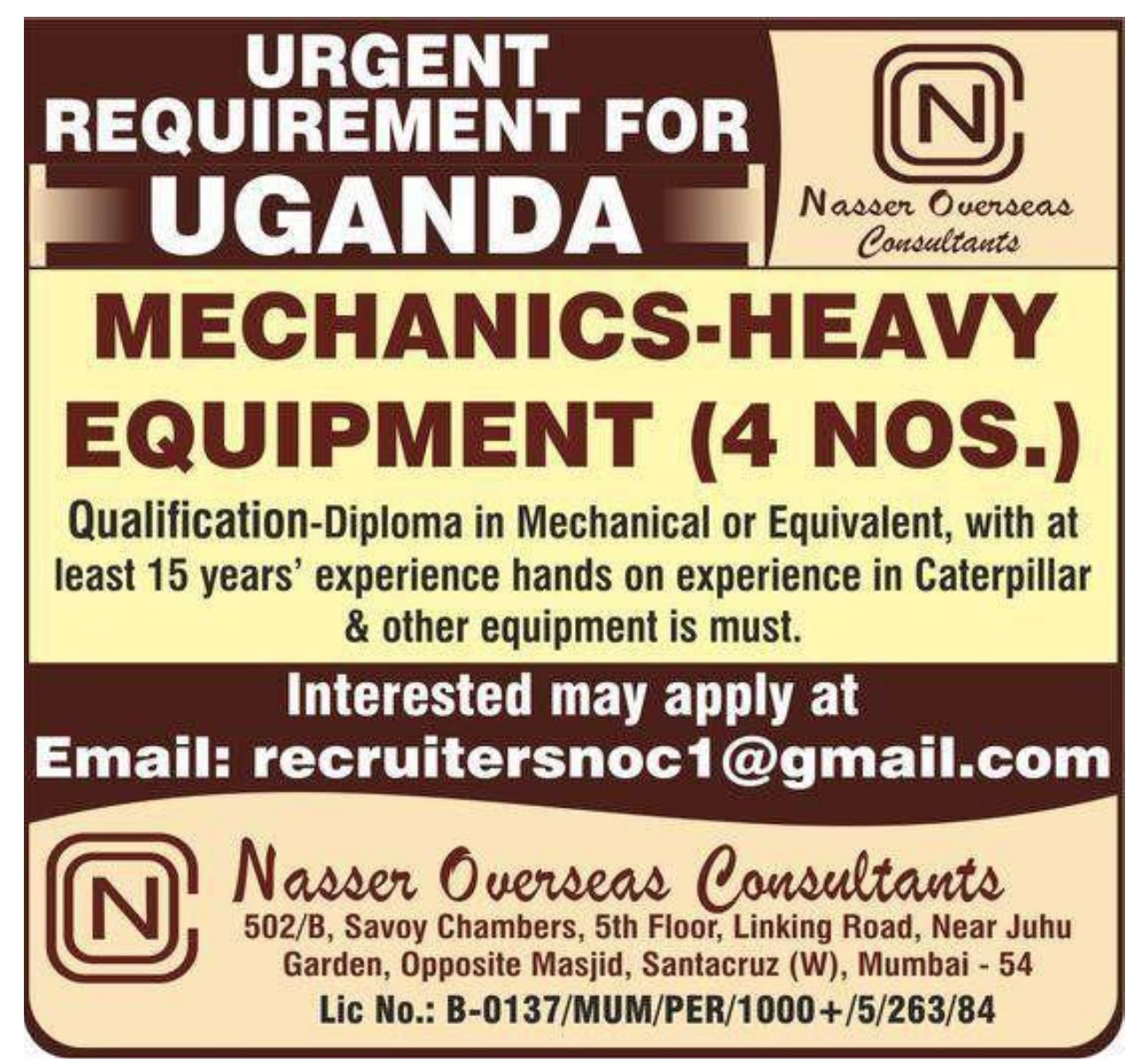 Heavy Equipment Mechanic Jobs