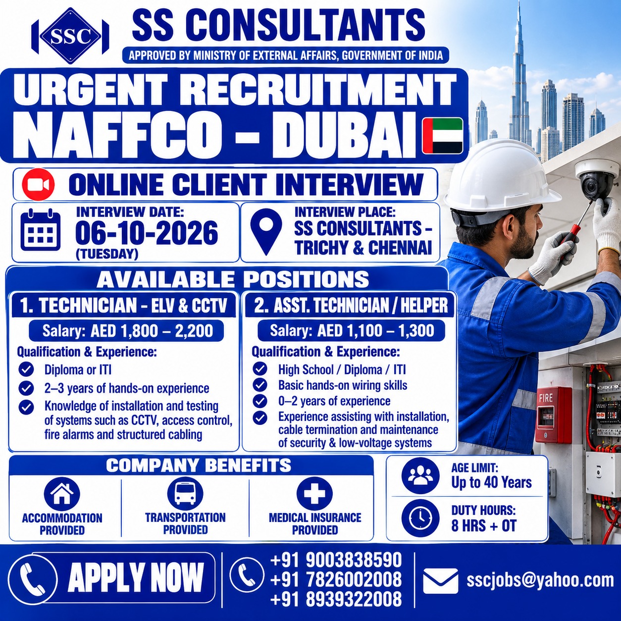 Urgent Dubai Jobs 2026 – NAFFCO Recruitment