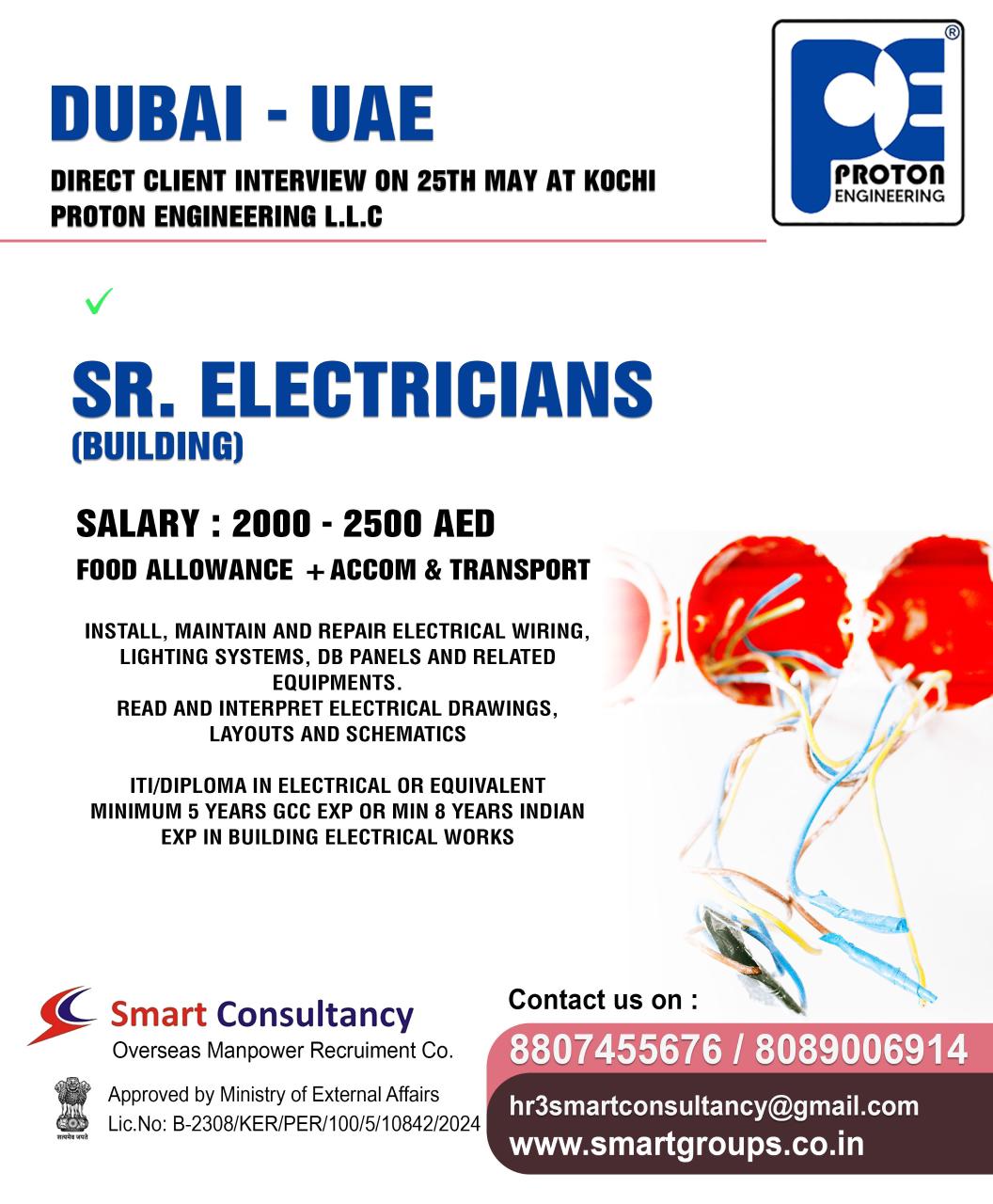 WE ARE HIRING FOR PROTON ENGINEERING - SAUDI ARABIA, DIRECT CLIENT INTERVIEW ON 25TH MAY AT KOCHI