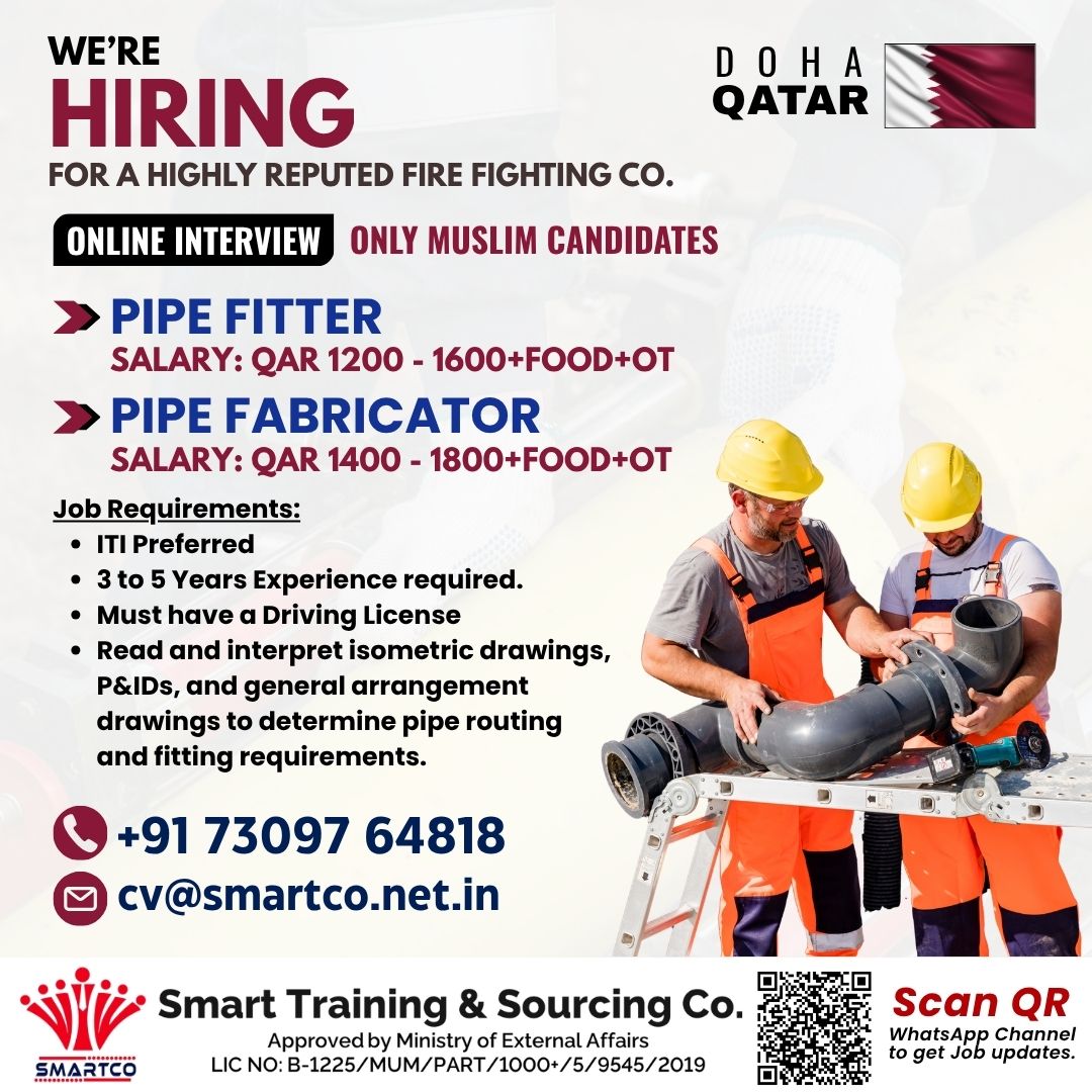 WE'RE HIRING FOR A HIGHLY REPUTED FIRE FIGHTING CO.