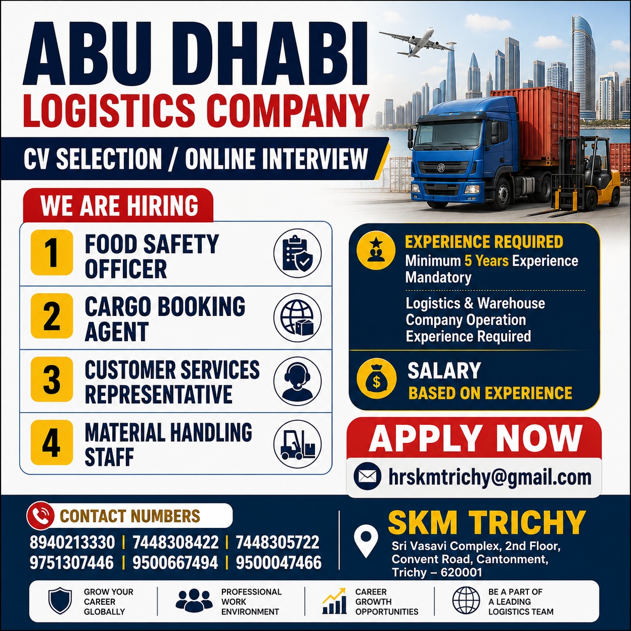 URGENT REQUIREMENT - ABUDHABI