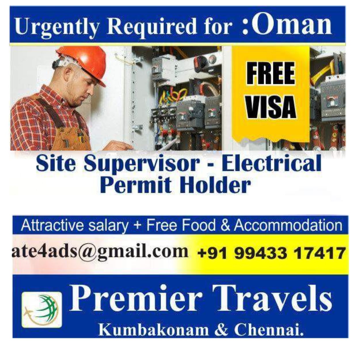 Free Visa for Oman