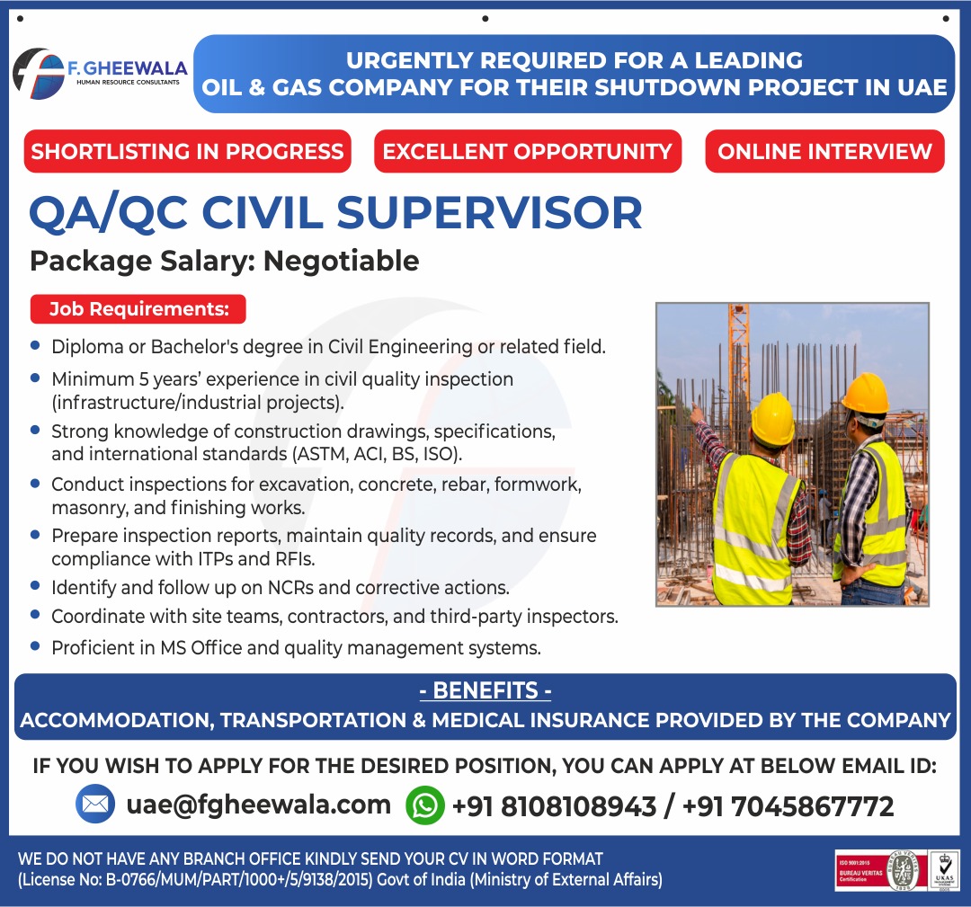 urgent requirement