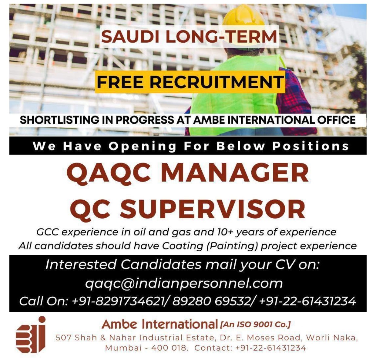 Free Recruitment for KSA