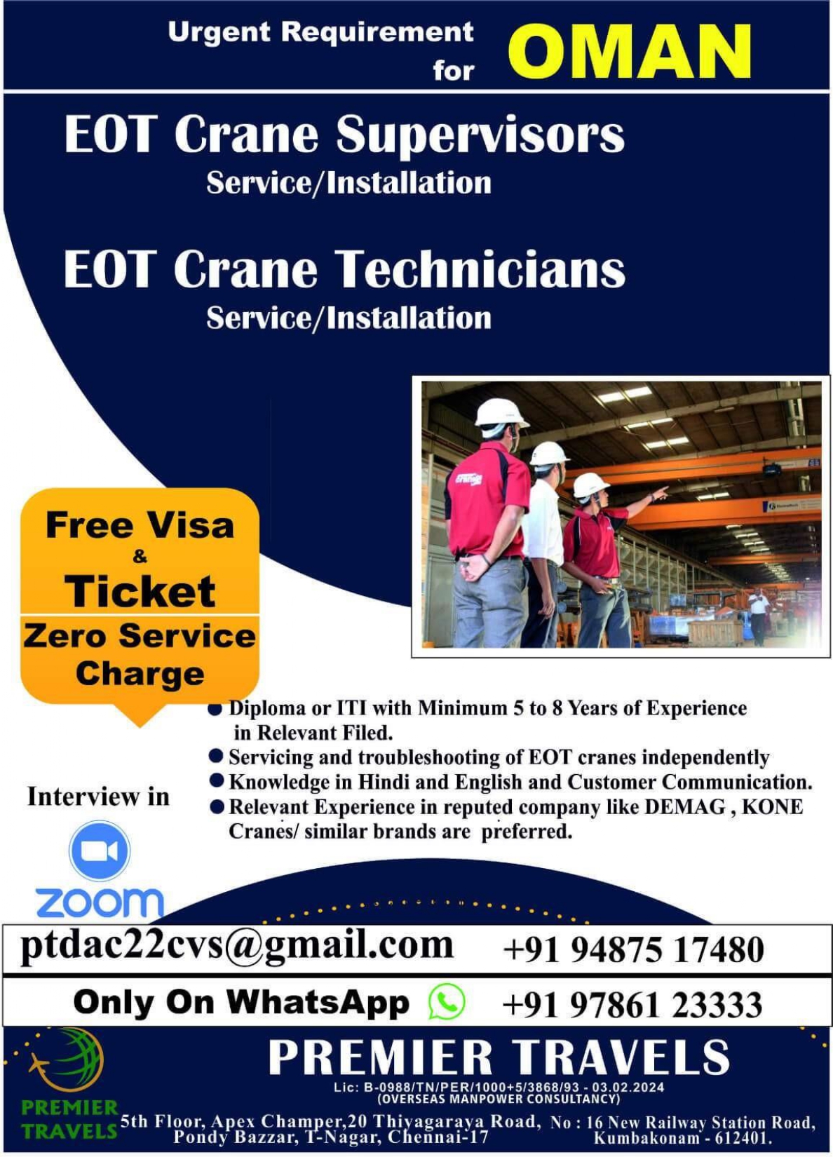 Free Recruitment for Oman