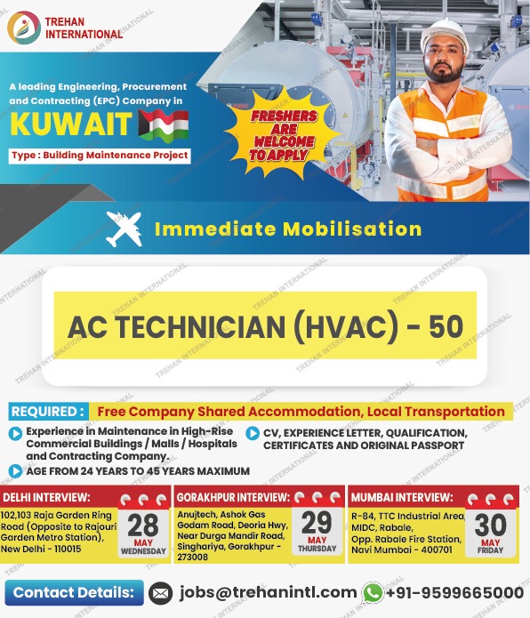 🚨URGENT HIRING – KUWAIT 🇰🇼 | Building Maintenance Project 🚨