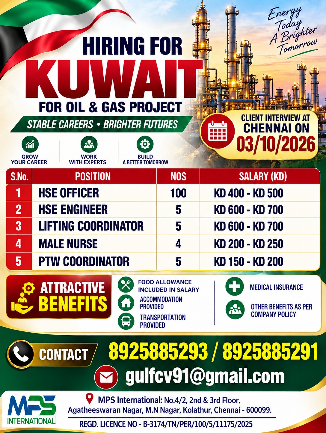 DIRECT CLIENT INTERVIEW IN CHENNAI ON 03-10-2026
