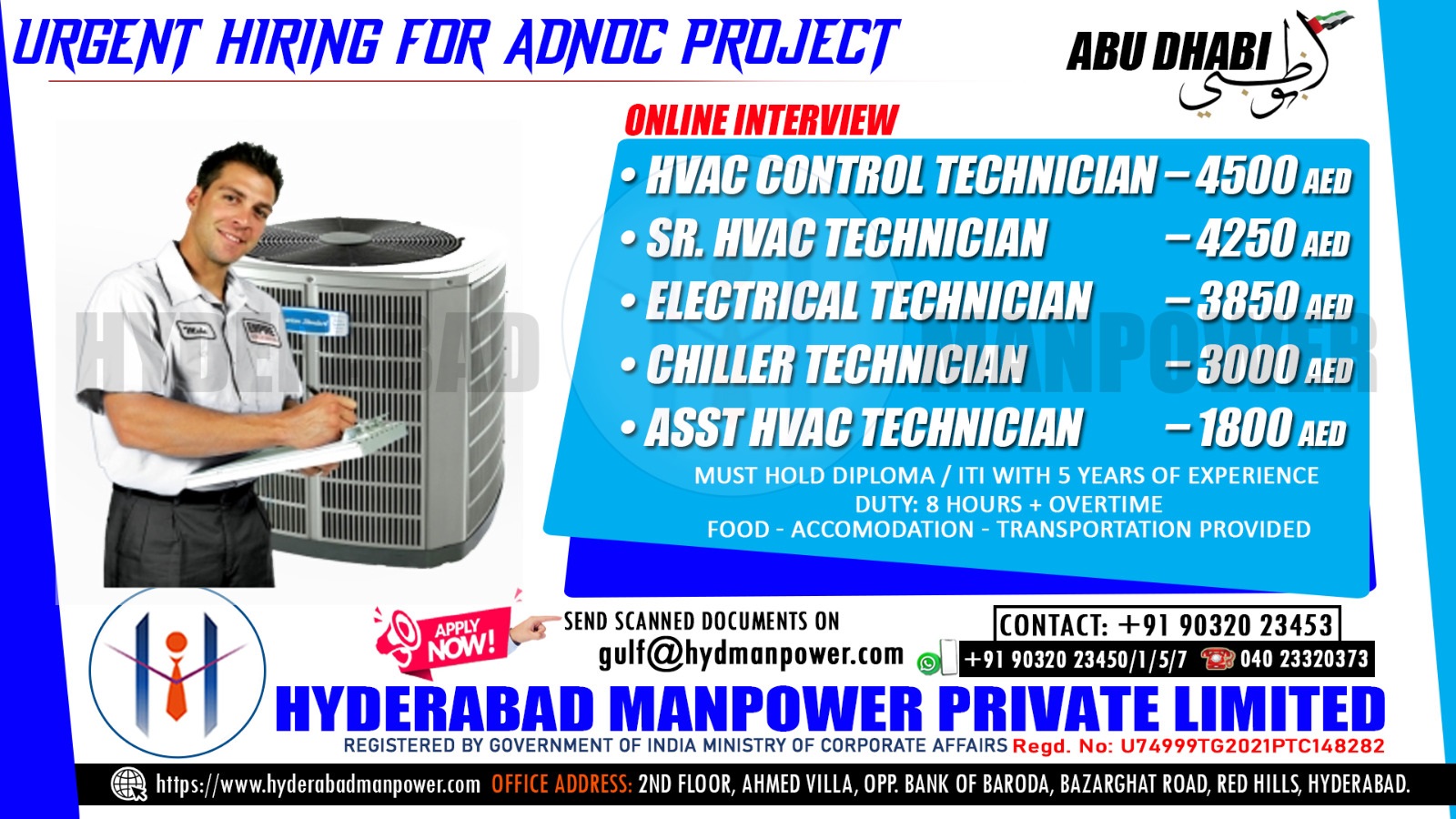Urgent Hiring for A Leading ADNOC Project - UAE