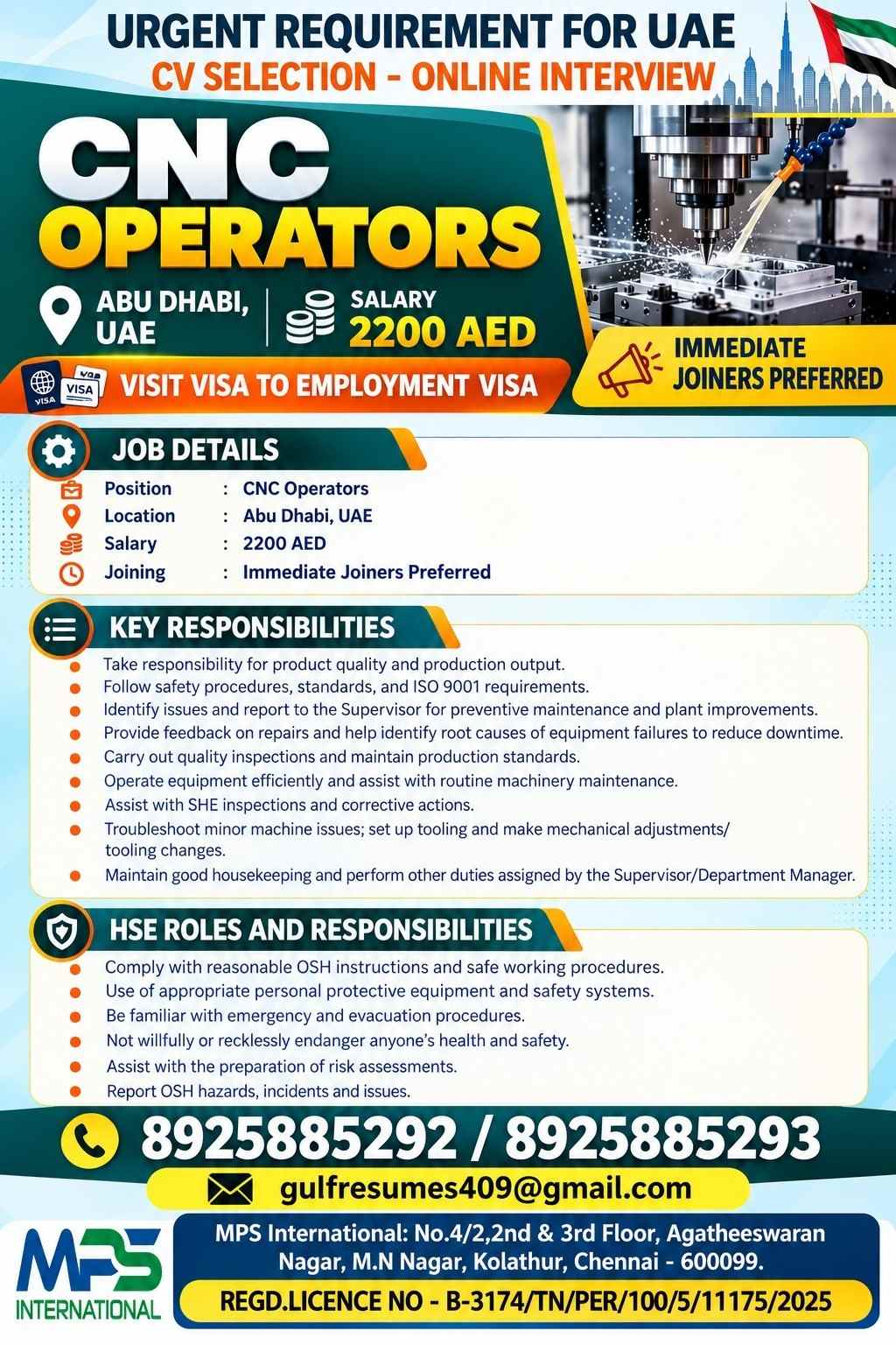 CV SELECTION ONLINE INTERVIEW